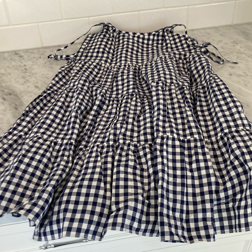 Vineyard Vines gathered back tie shoulder dress